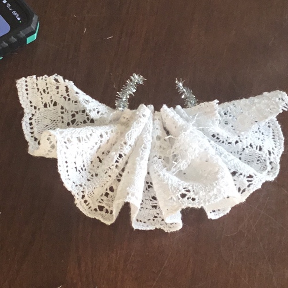 Handcrafted Lace Angel Ornament